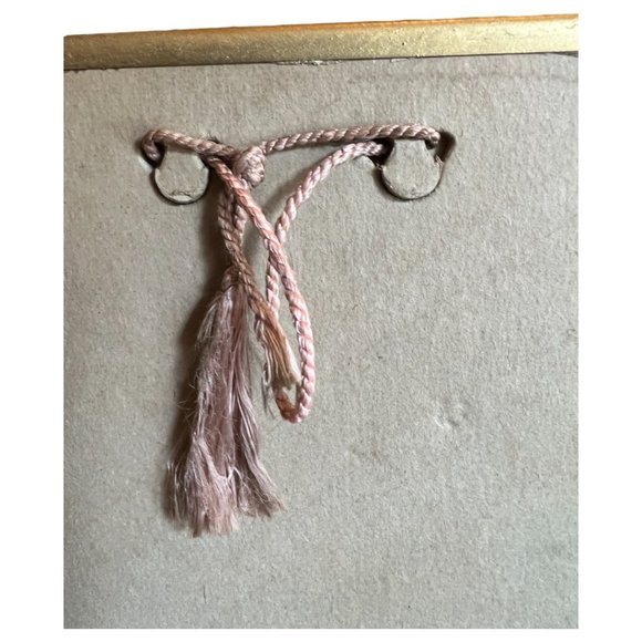 Vtg 1930s PRECIOUS MOTHER Poem Print Art Gold Frame Mother's Day Hanger 9" x 7" - Picture 15 of 16